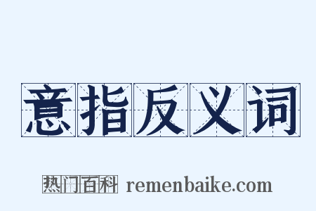 意指反义词是什么意思的图片